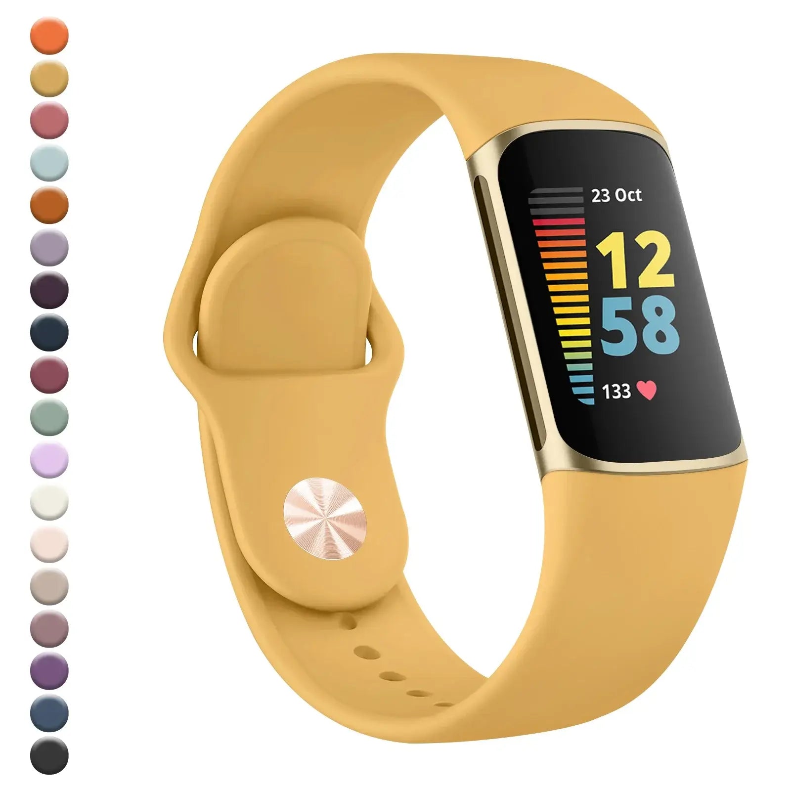 Fitbit Charge 5 6 Silicone Band - Soft Comfortable Design