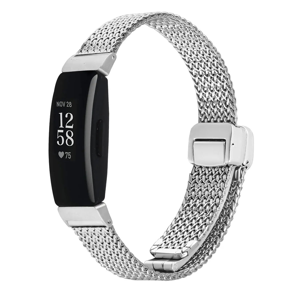 Fitbit Inspire 2, 1, HR Stainless Steel Band - Mesh Design