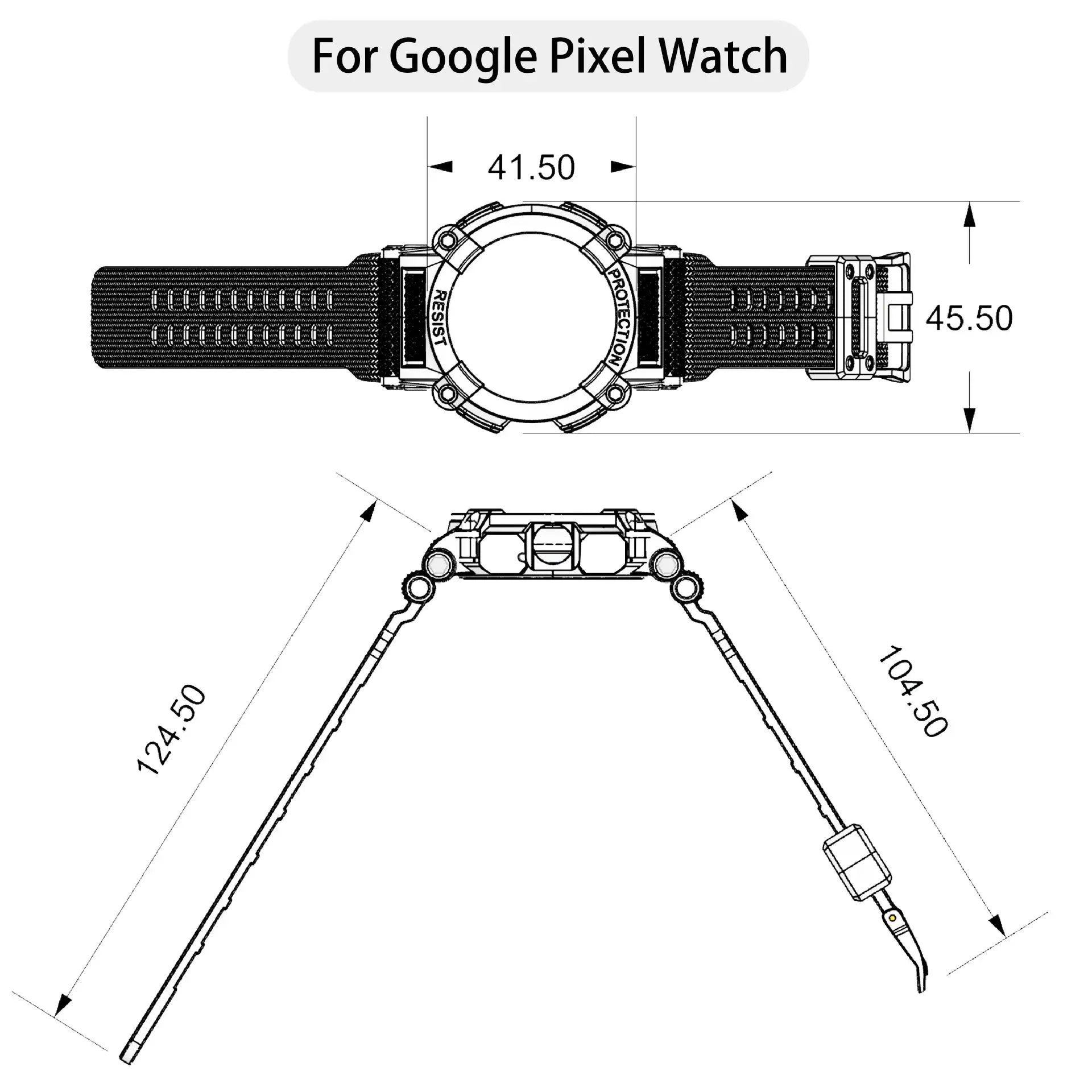 Google Pixel Watch Case and Strap - Durable and Stylish