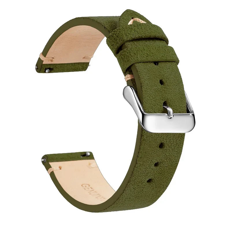 Polar Leather Watch Band Quick Release Genuine Cowhide Unisex