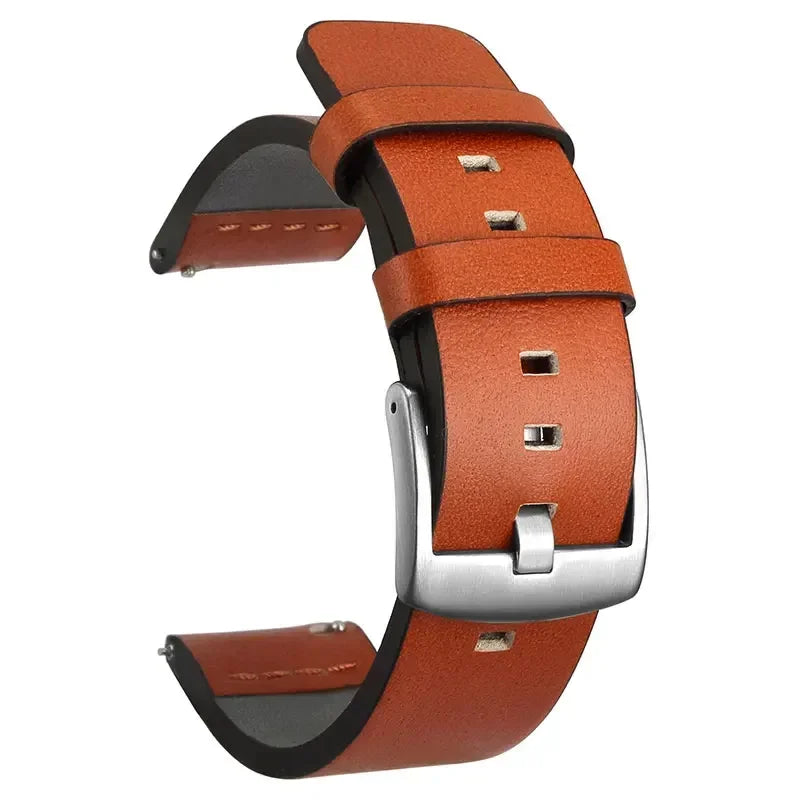OnePlus Smartwatch Bands Leather Strap for Men Women Quick Release