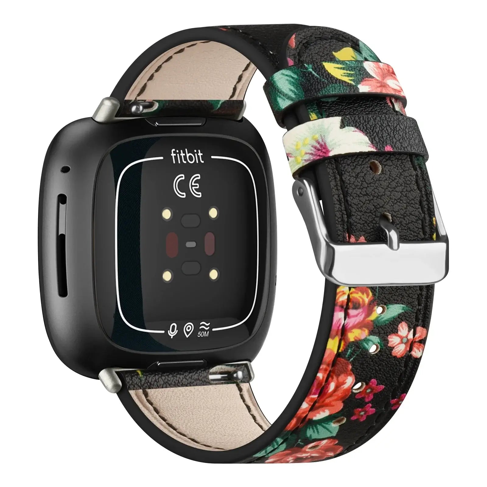 Fitbit Versa & Sense Leather Band - Stylish Durable Design