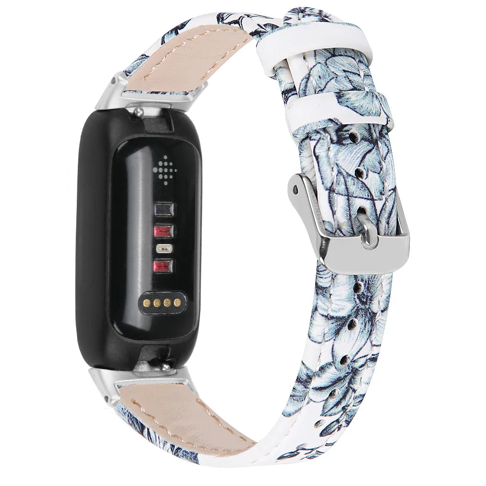 Fitbit Inspire 3 Leather Band - Stylish and Breathable Strap