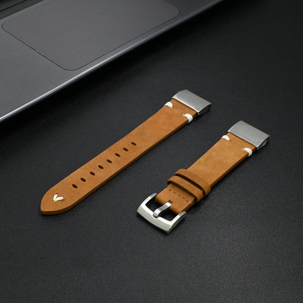 Garmin Leather Soft Strap - Premium Comfort Band