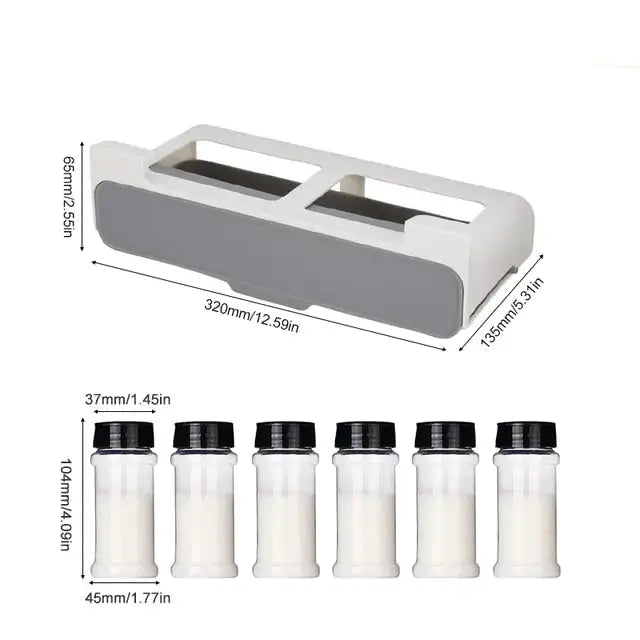 Self-adhesive Spice Organizer Rack