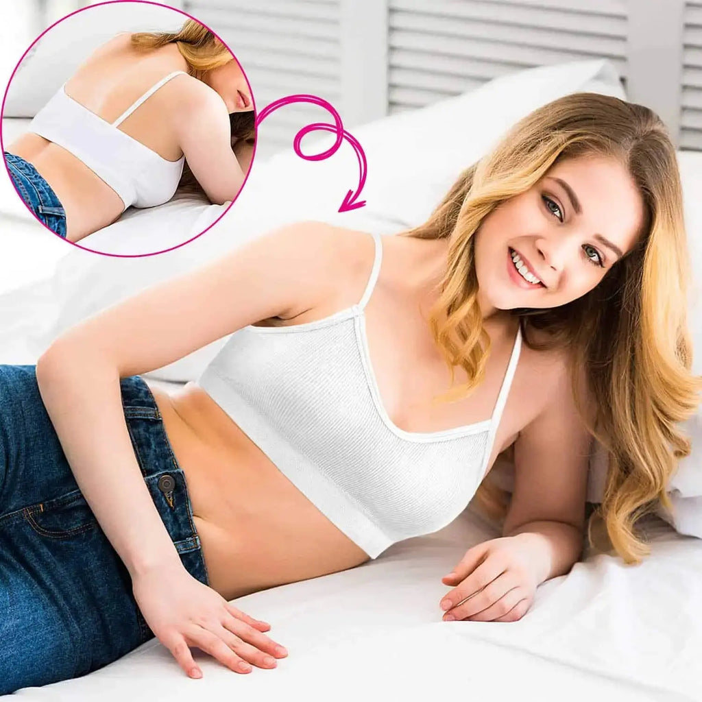 Selizo Padded Bralettes for Women | 6 Pcs V Neck Cami Bando Sports Bras for Women