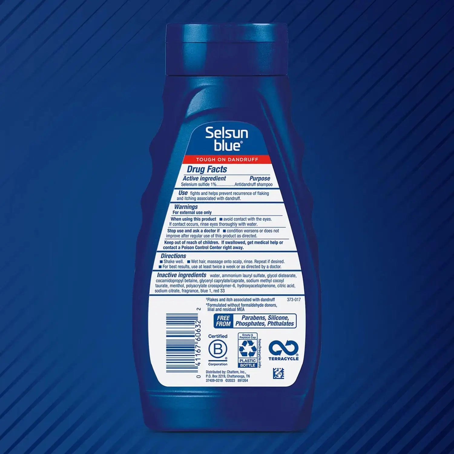 Selsun Blue Medicated Anti-dandruff Shampoo with Menthol, 11 fl. oz., Maximum Strength, Selenium Sulfide 1% 11 Fl Oz (Pack of 1)