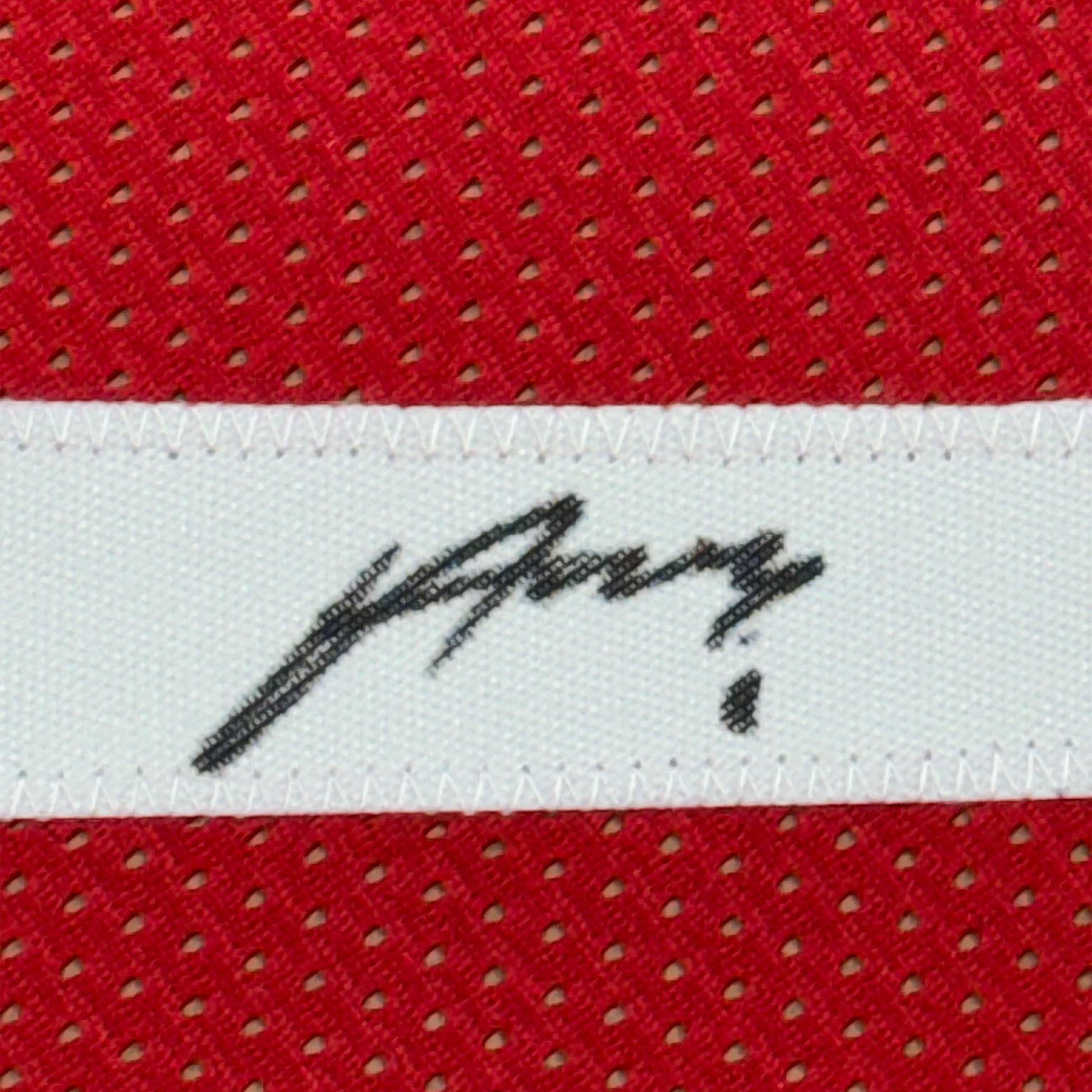 Framed Autographed/Signed Alperen Sengun 35x39 Houston Red Basketball Jersey Beckett BAS COA
