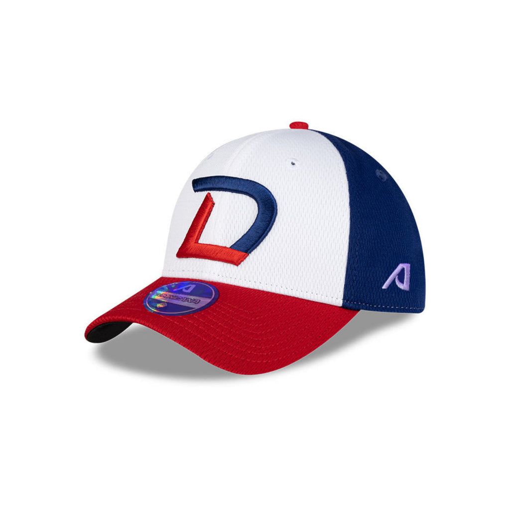 Serie del Caribe Dominicana Dad Hat - Stylish DR Flexfit Cap for Baseball Fans - White / Royal / Red