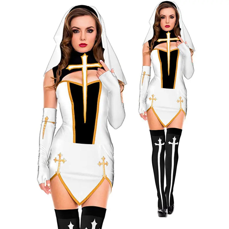 Sexy Nun Superior Costume - Halloween Outfit