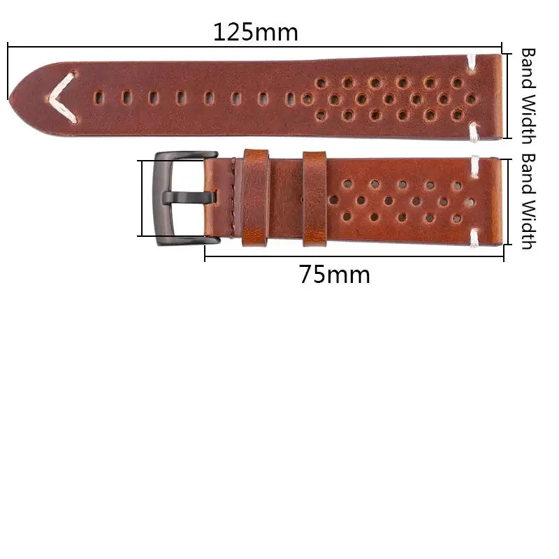 Ticwatch Leather Band - Breathable, Sporty, Durable Design