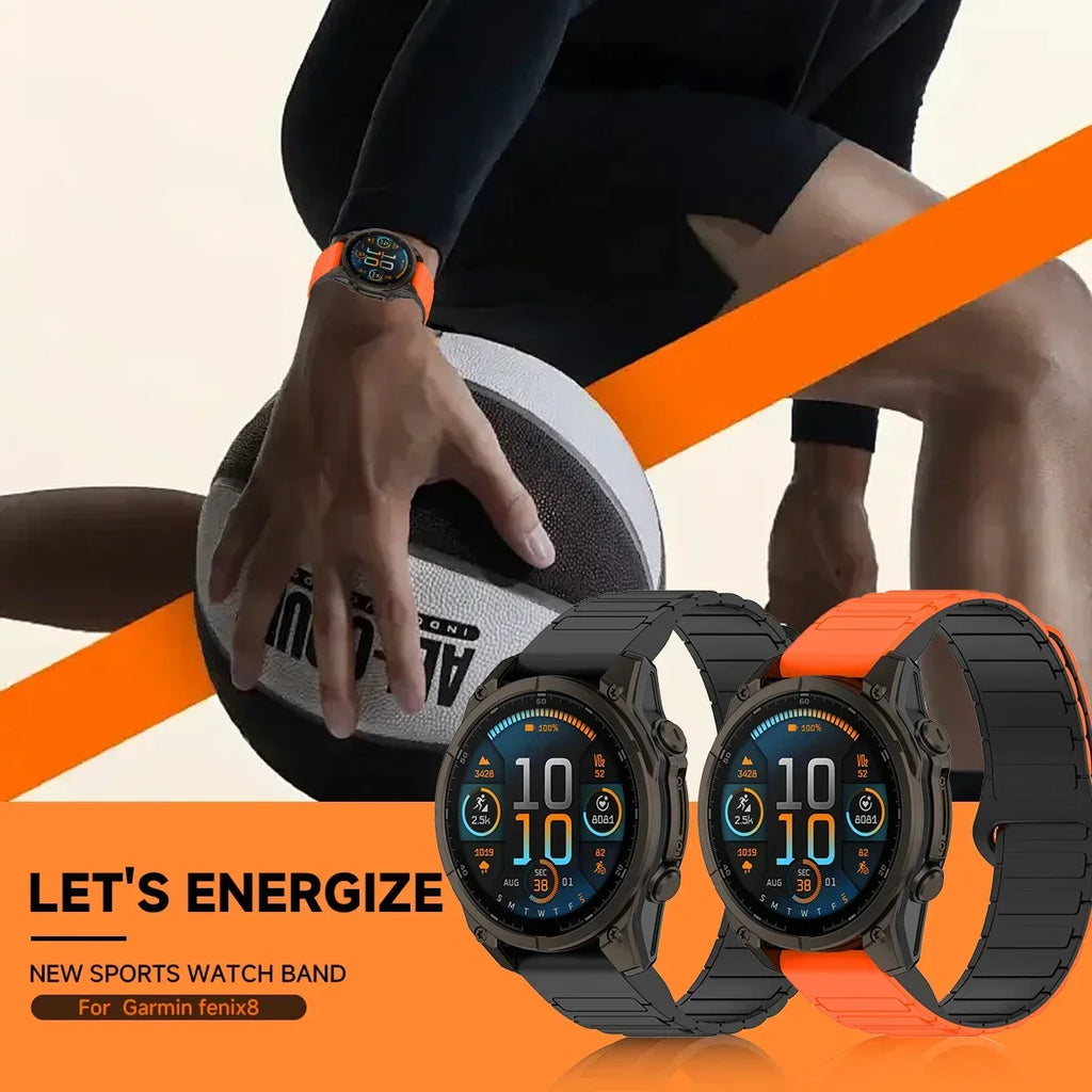 Garmin Fenix Silicone Magnetic Strap - Versatile & Comfortable
