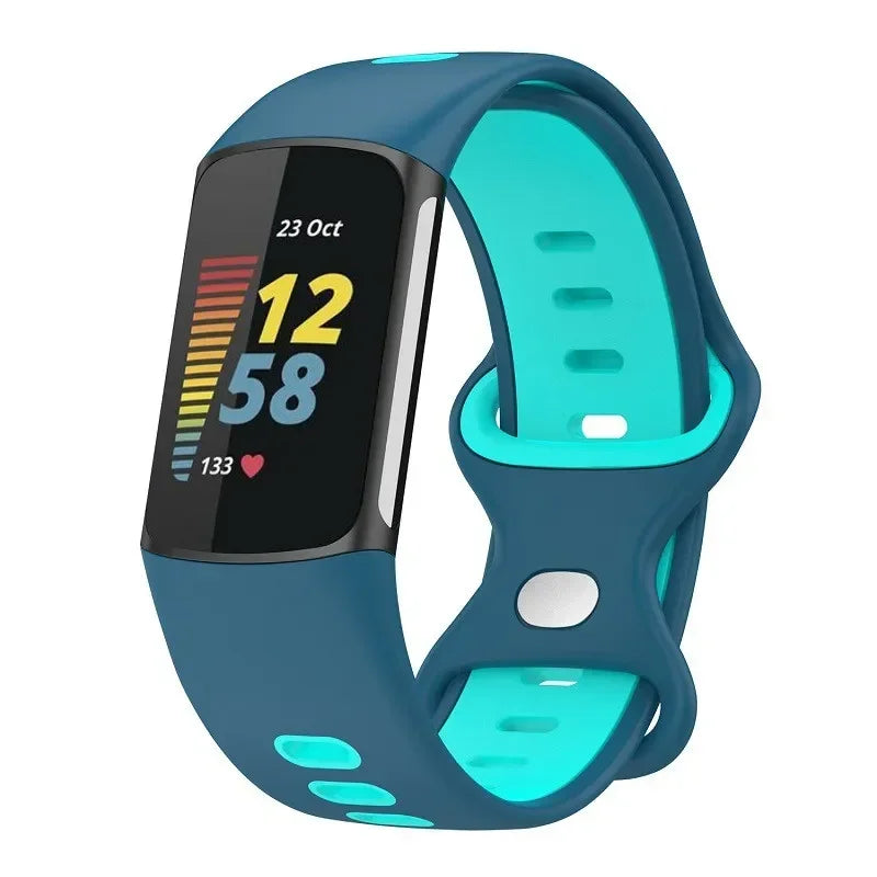 Fitbit Charge 5 6 Soft Silicone Strap - Sports Band