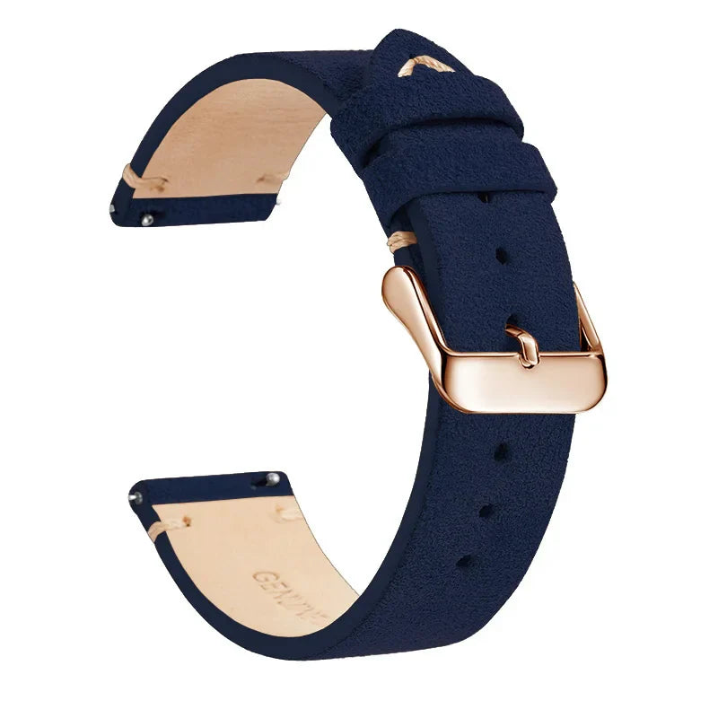 Polar Leather Watch Band Quick Release Genuine Cowhide Unisex