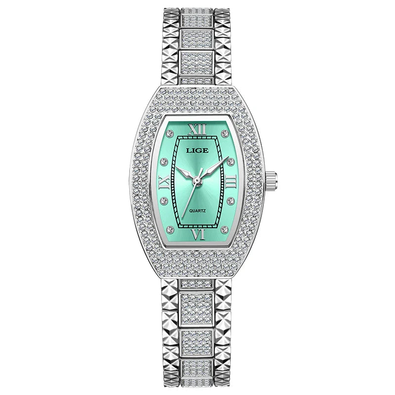 Women's Diamond Crystal Stainless Steel Dress Watch