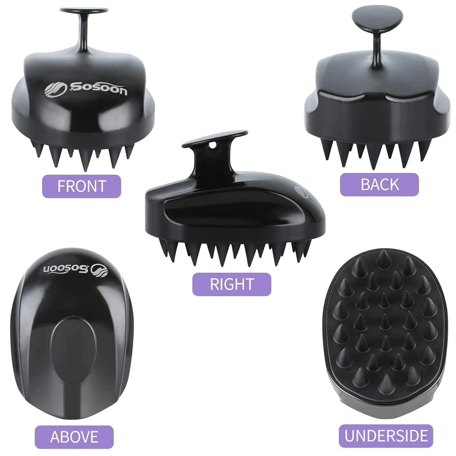 Shampoo Brush & Scalp Massager for Stress Relief and Hair Growth – Perfect for Men, Women, and Kids