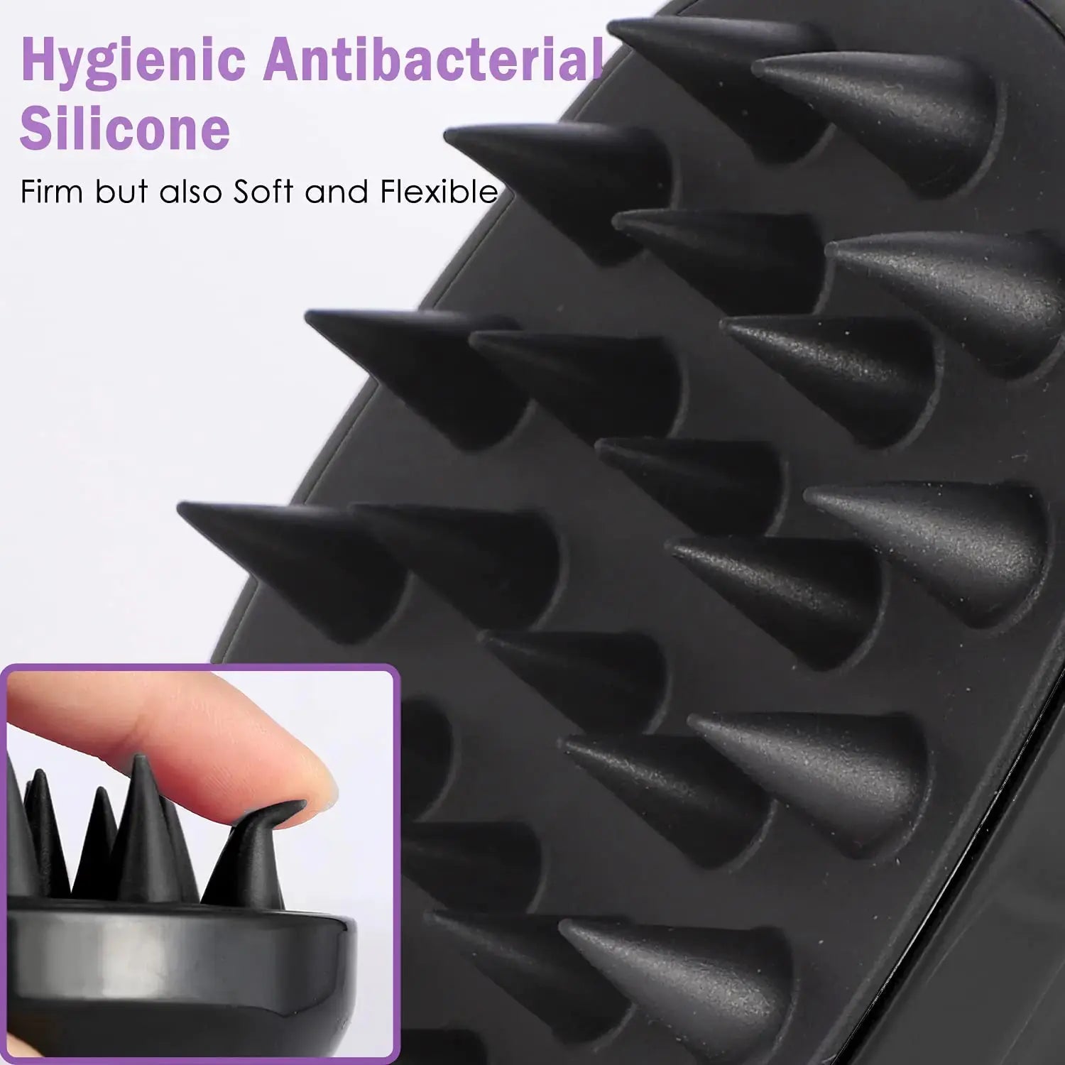Shampoo Brush & Scalp Massager for Stress Relief and Hair Growth – Perfect for Men, Women, and Kids