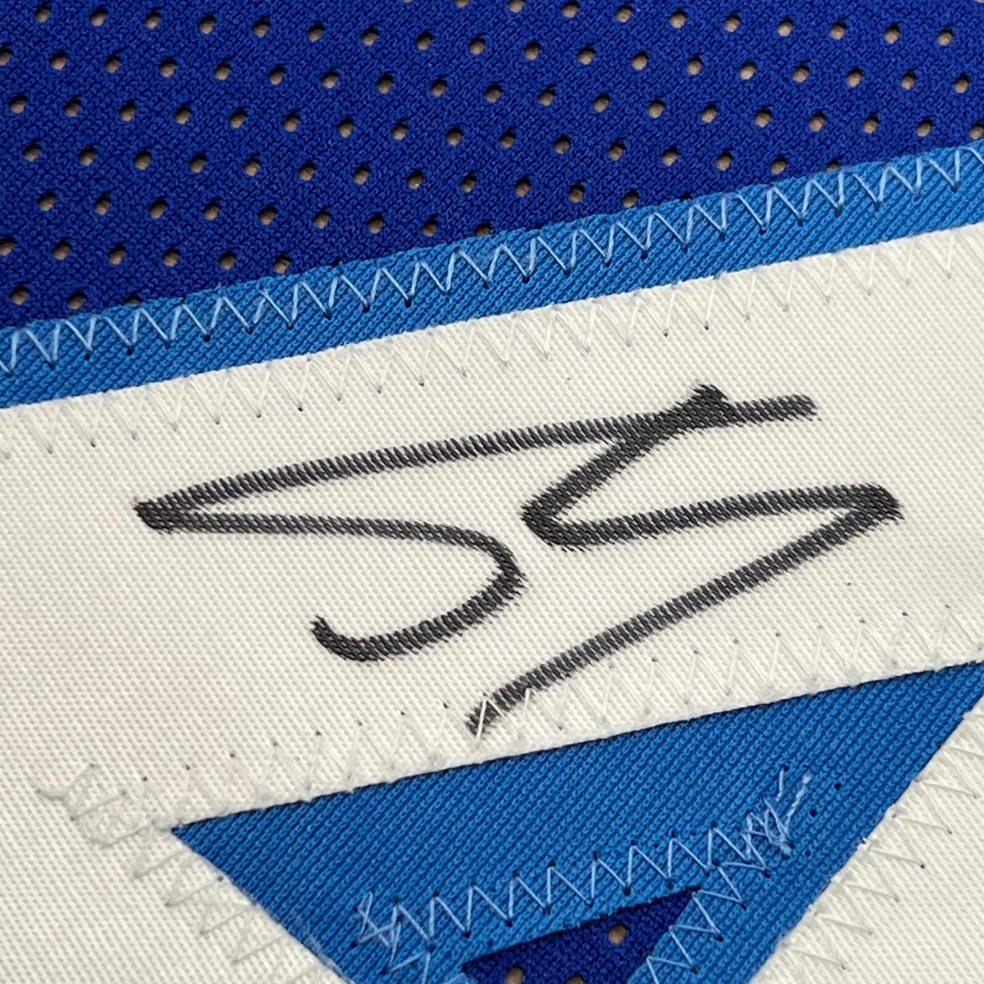 Framed Autographed/Signed Shaquille Shaq O'Neal 35x39 Los Angeles Retro Blue Basketball Jersey JSA COA