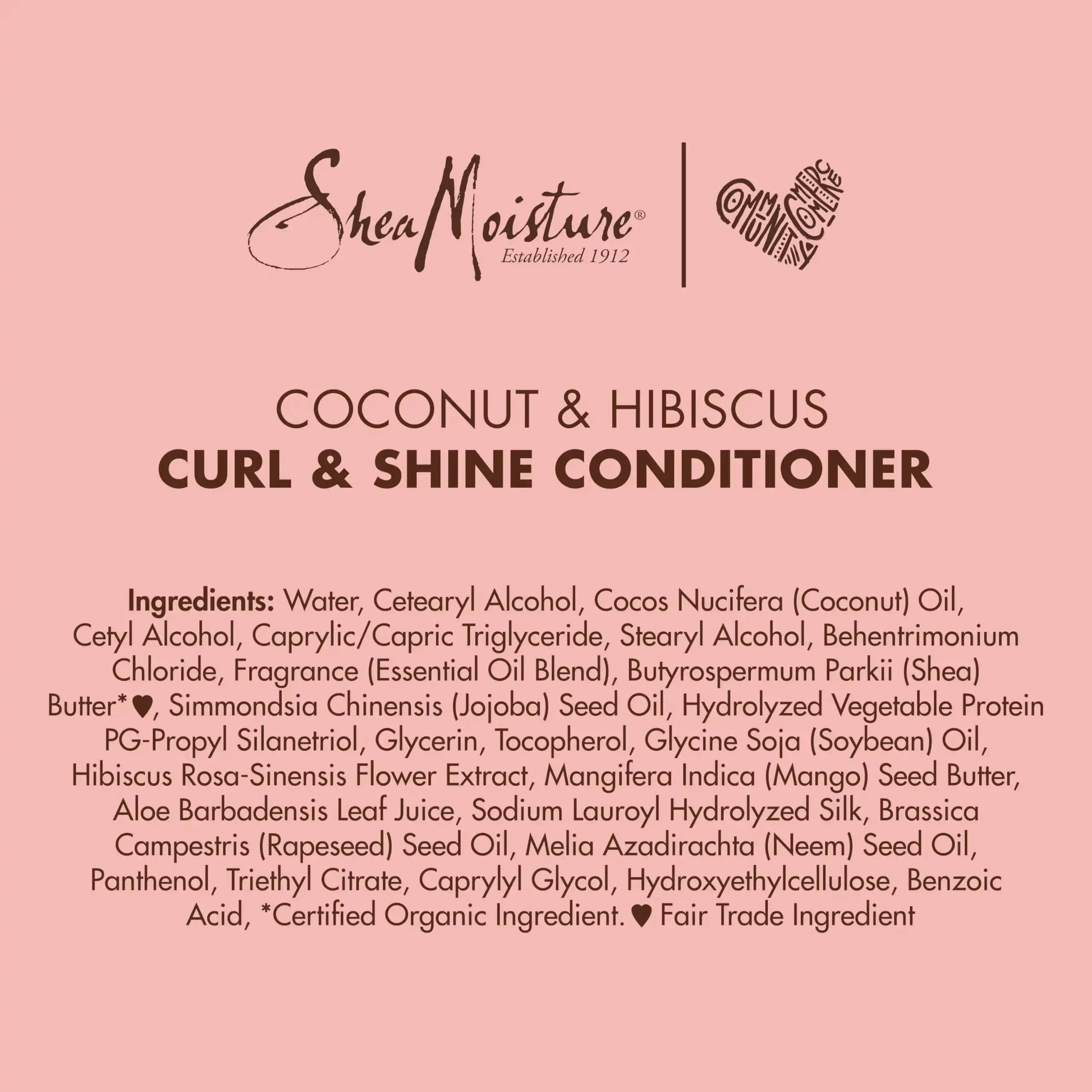 SheaMoisture Curl & Shine Conditioner - Coconut & Hibiscus for Thick, Curly Hair (13 oz)