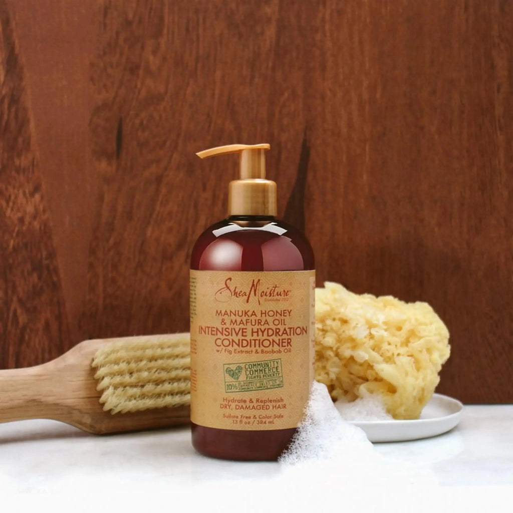 SheaMoisture Intensive Hydration Conditioner – Manuka Honey & Mafura Oil for Dry, Damaged Hair – 13 oz
