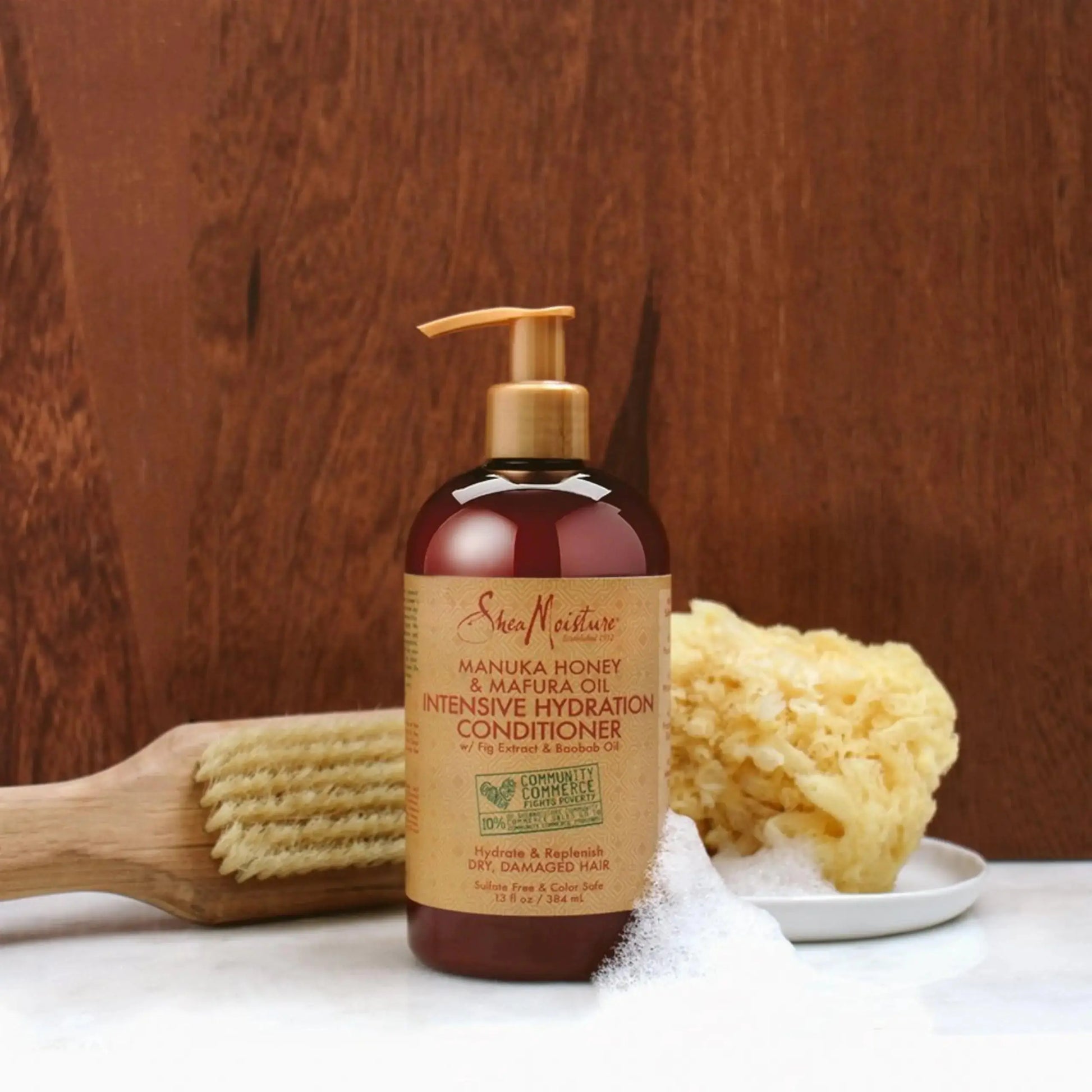 SheaMoisture Intensive Hydration Conditioner – Manuka Honey & Mafura Oil for Dry, Damaged Hair – 13 oz