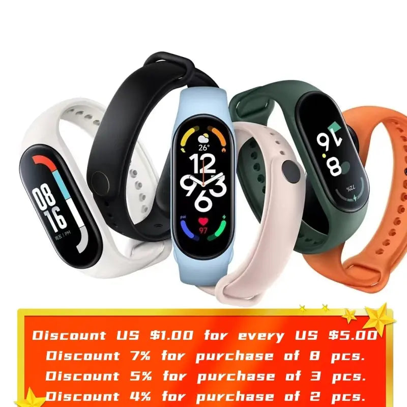 Silicone Replacement  Mi Band Watch Strap
