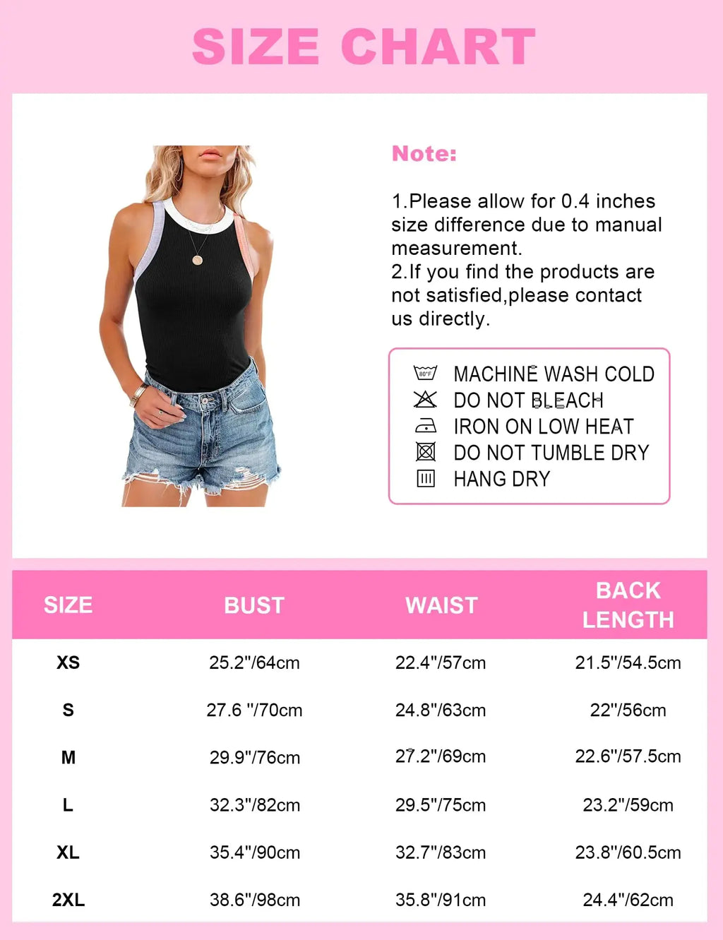 Siliteelon Womens Colorblock Racerback Crew Neck Casual Basic Ribbed Fitted Tank Top