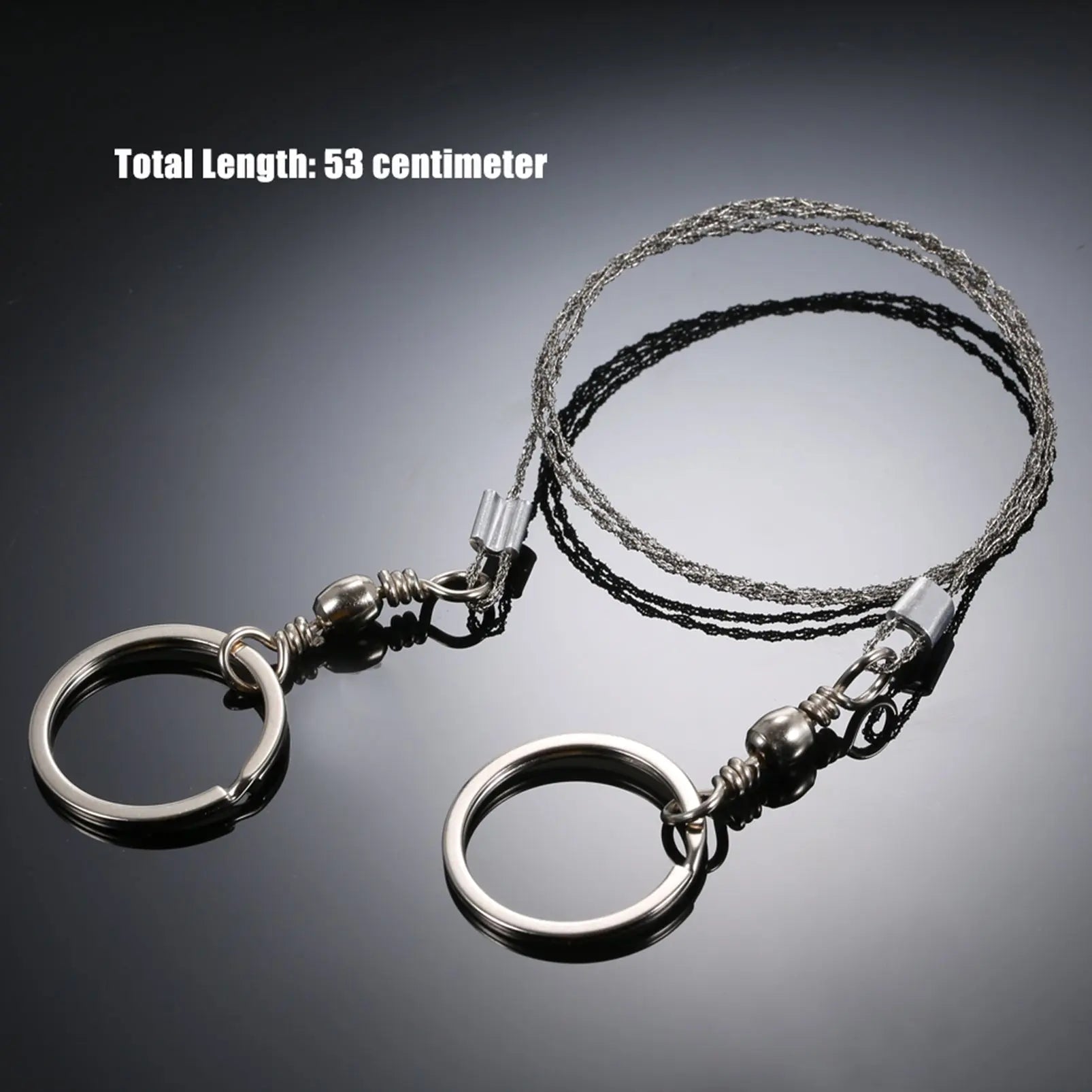 Silver Stainless Steel Wire Saw - Compact, Light Weight, and Easy to Carry