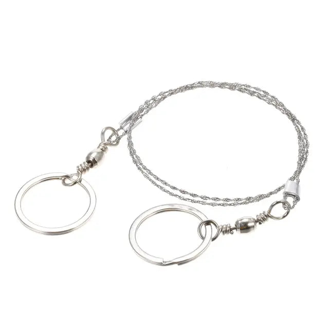 Silver Stainless Steel Wire Saw - Compact, Light Weight, and Easy to Carry