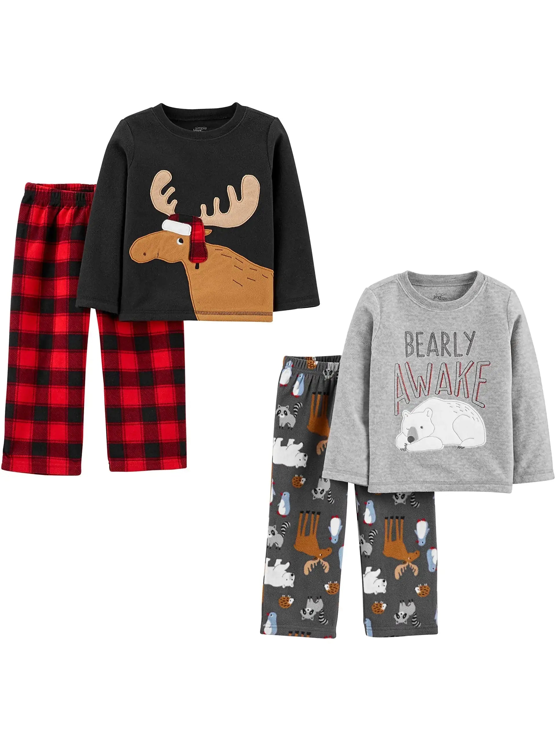 Simple Joys by Carter's Boys and Toddlers' 4-Piece Pajama Set