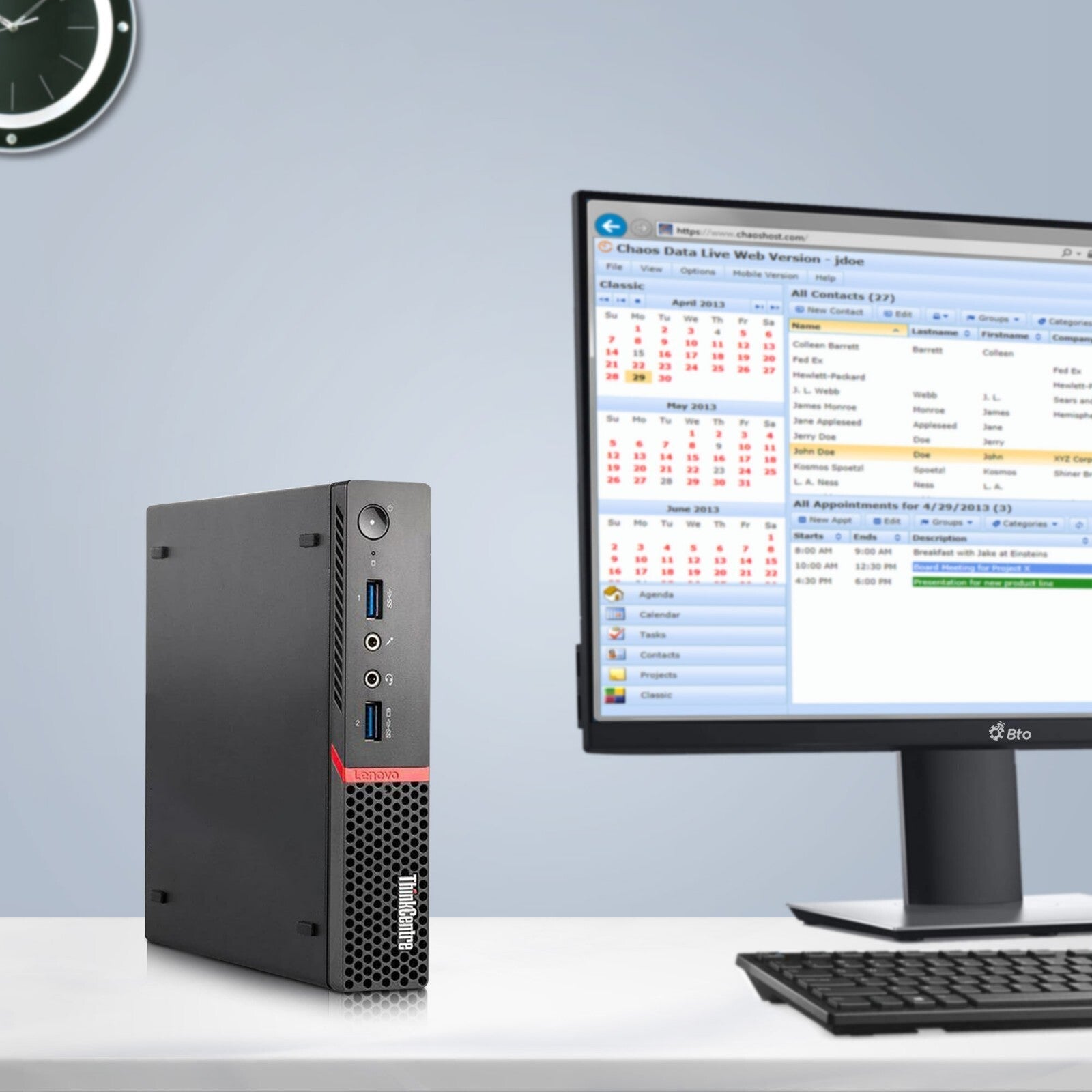 Lenovo ThinkCentre Business Desktop Intel 3.10 GHz Windows 11 Pro