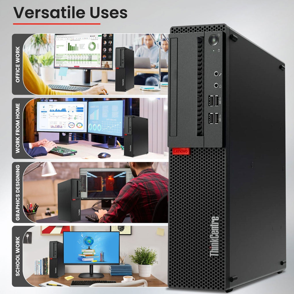 Lenovo ThinkCentre Desktop Intel PC i5-6th 3.6GHz Win11