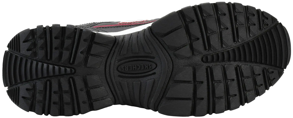 Skechers Men's Energy Afterburn 8 Wide Black/Silver/Red