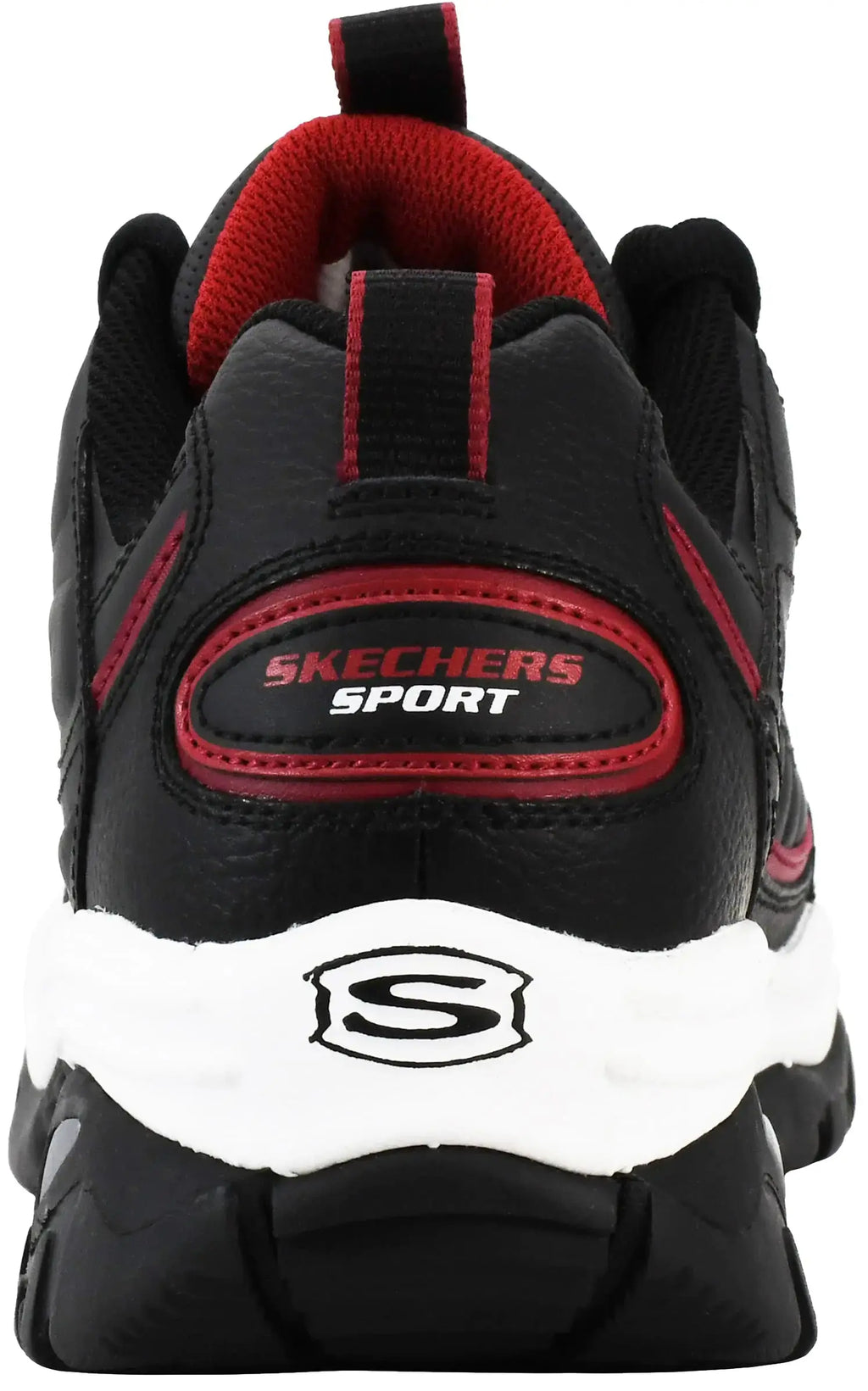 Skechers Men's Energy Afterburn 8 Wide Black/Silver/Red