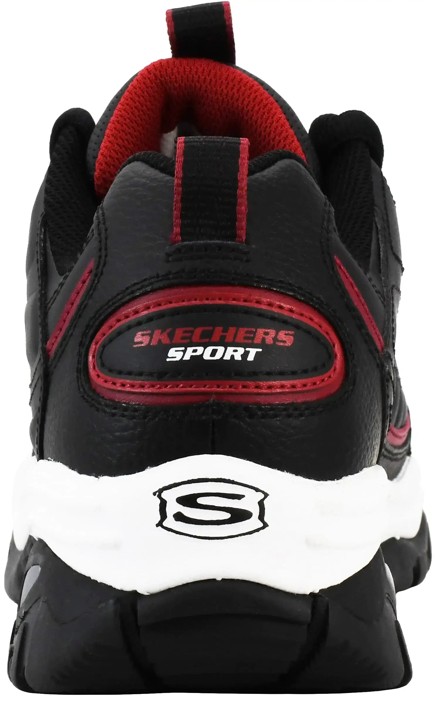 Skechers Men's Energy Afterburn 8 Wide Black/Silver/Red