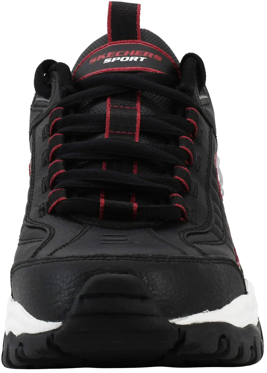 Skechers Men's Energy Afterburn 8 Wide Black/Silver/Red