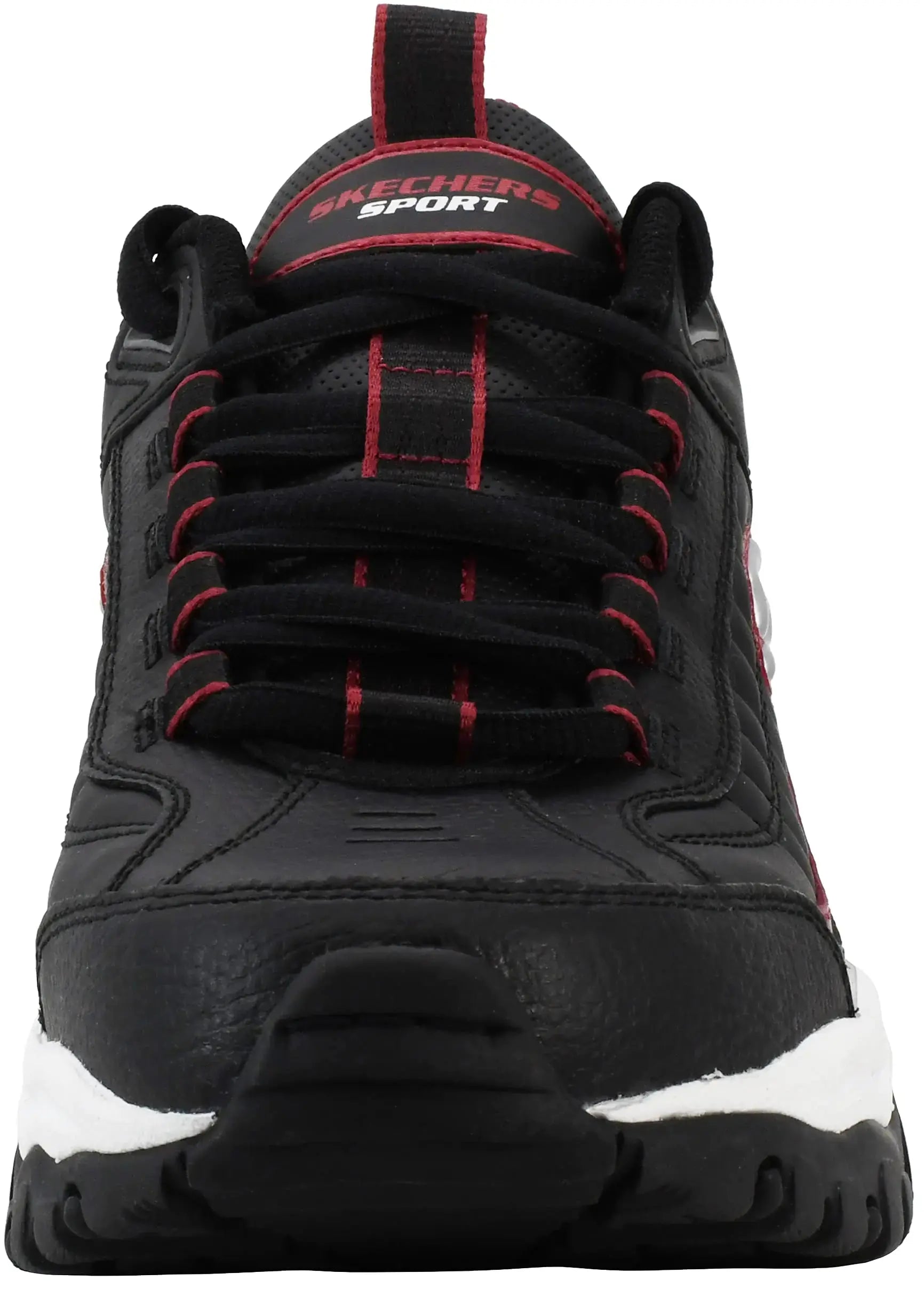 Skechers Men's Energy Afterburn 8 Wide Black/Silver/Red