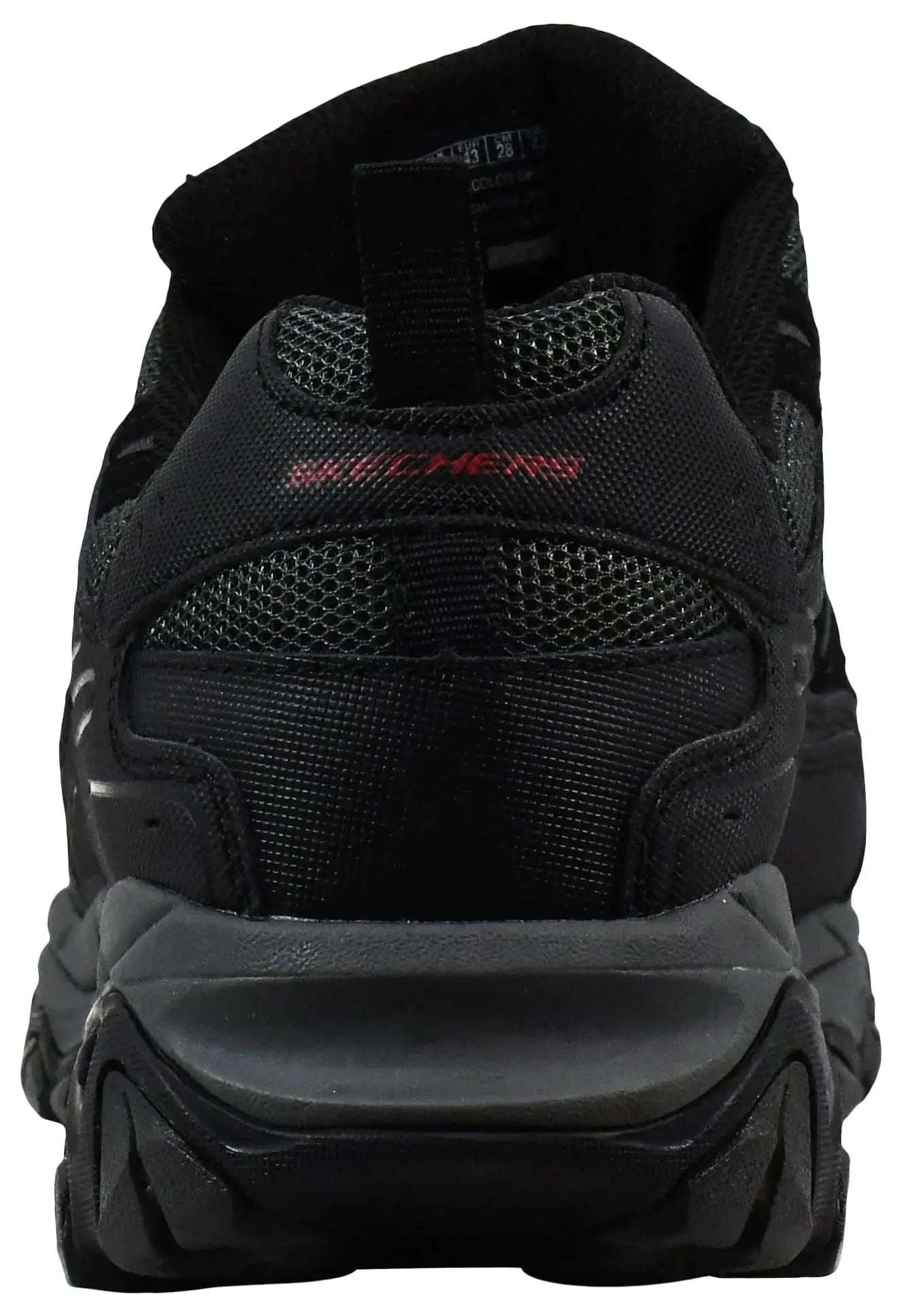 Skechers Mens Afterburn M fit Wonted 9 X-Wide Black Shoe