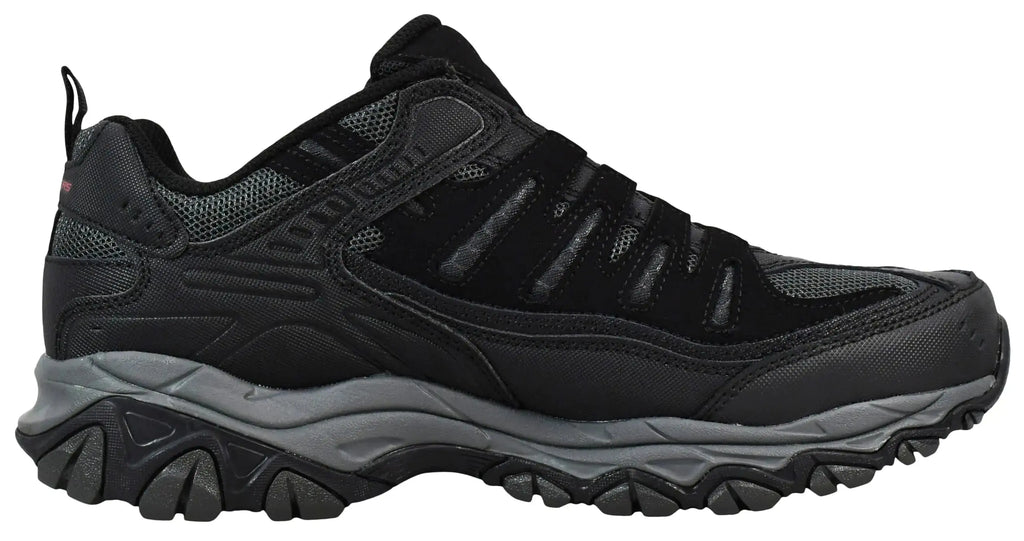 Skechers Mens Afterburn M fit Wonted 9 X-Wide Black Shoe