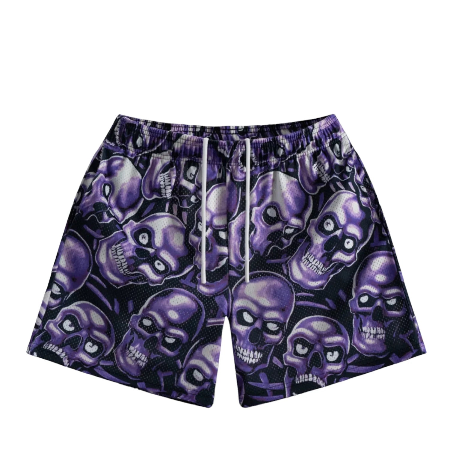 Bravest Studios Purple Skully Shorts