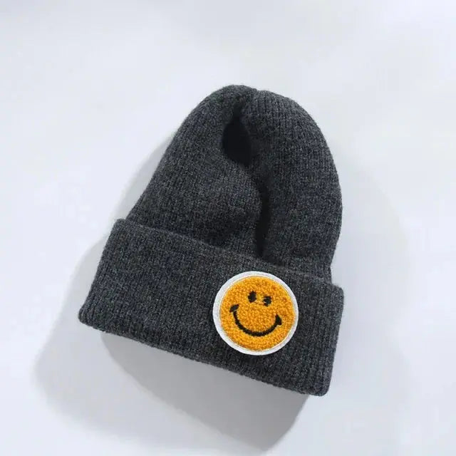 Smiley Face Warm Knitted Hat for Men And Women