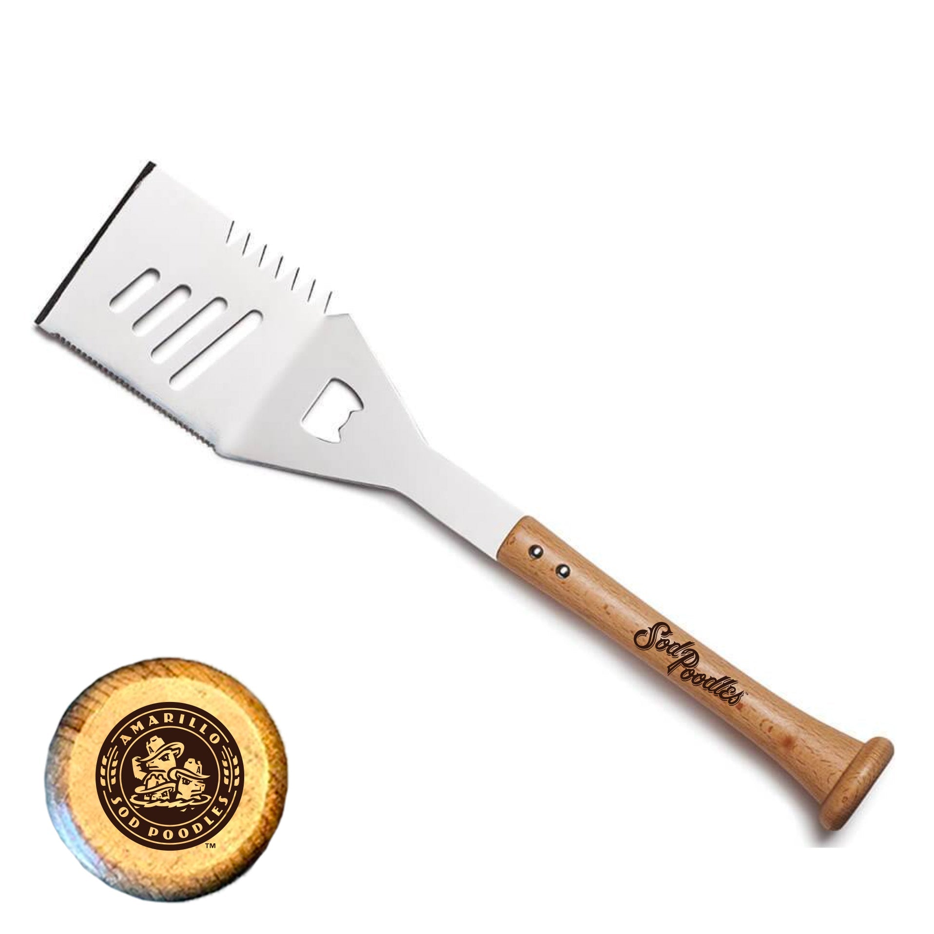 Amarillo Sod Poodles "SLIDER" Spatula