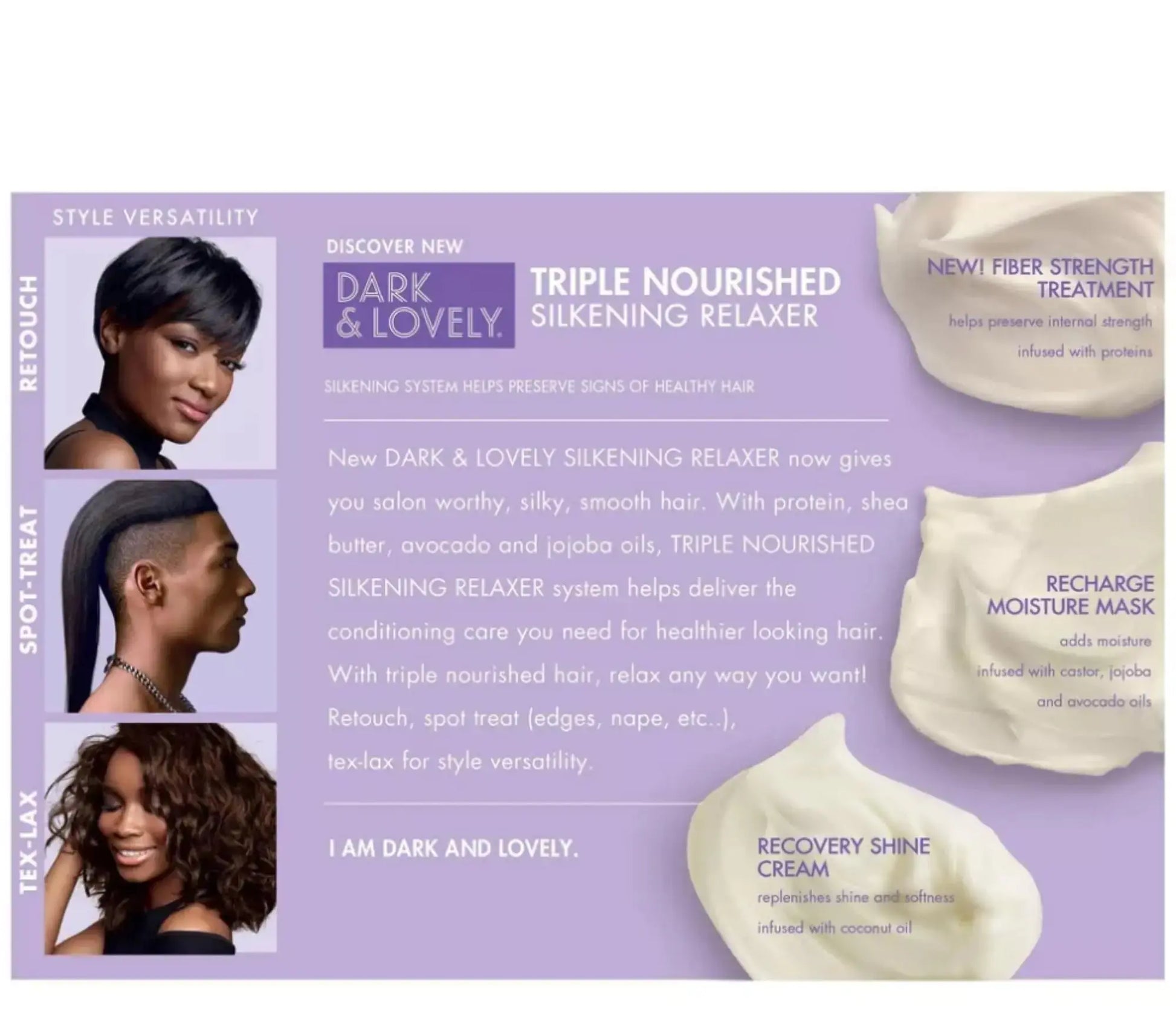 SoftSheen-Carson Dark and Lovely Triple Nourished Silkening No-Lye Relaxer with Shea Butter, Regular 1 Count (Pack of 1) Relaxer - Regular