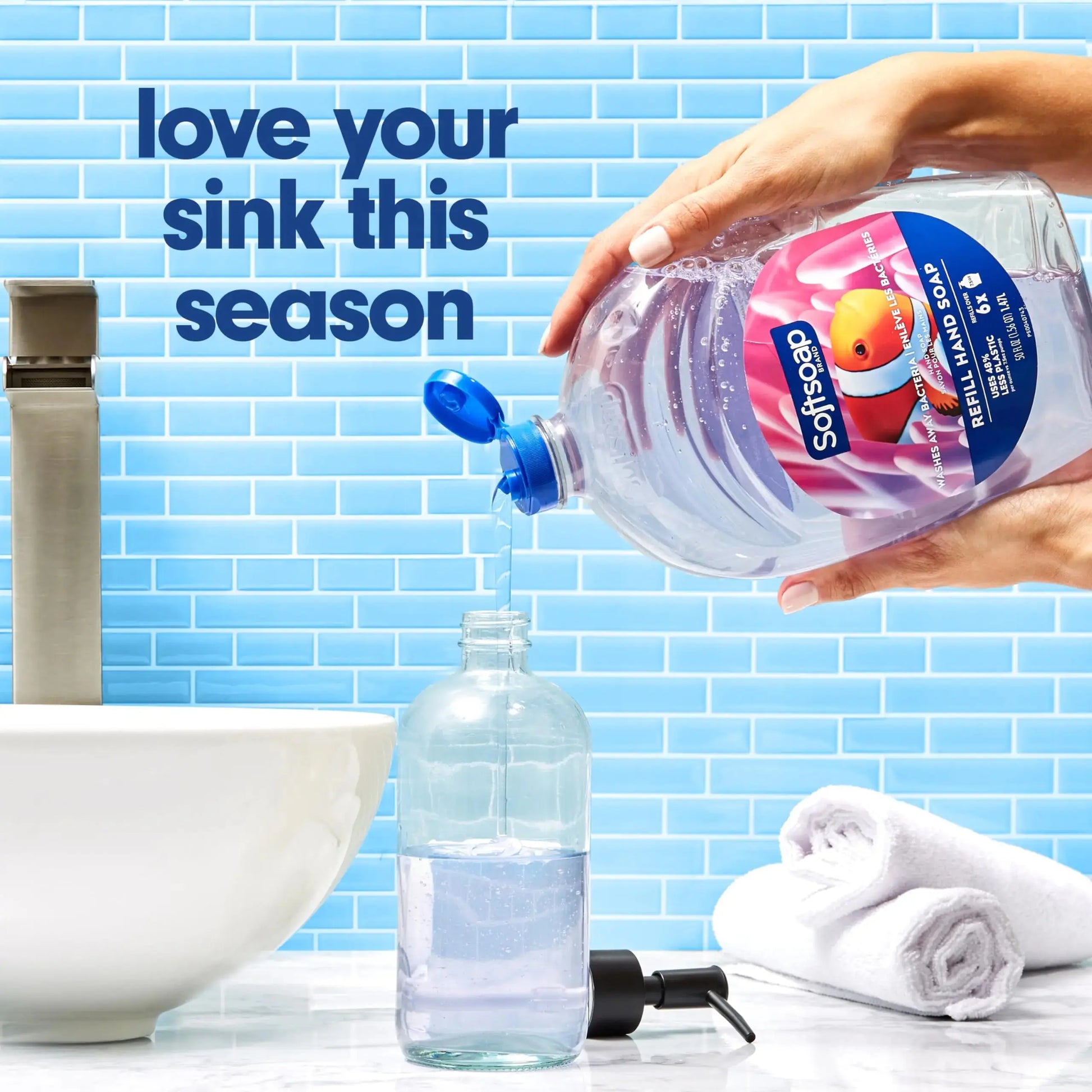 Softsoap Clear Liquid Hand Soap Refill - Refreshing Clean Scent - Aquarium Series