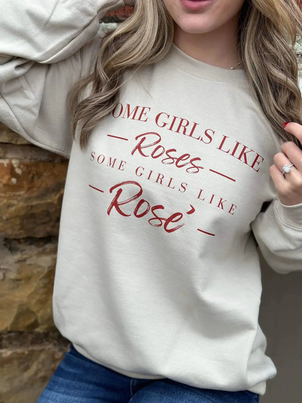 Some Girls Like Roses Sweatshirt