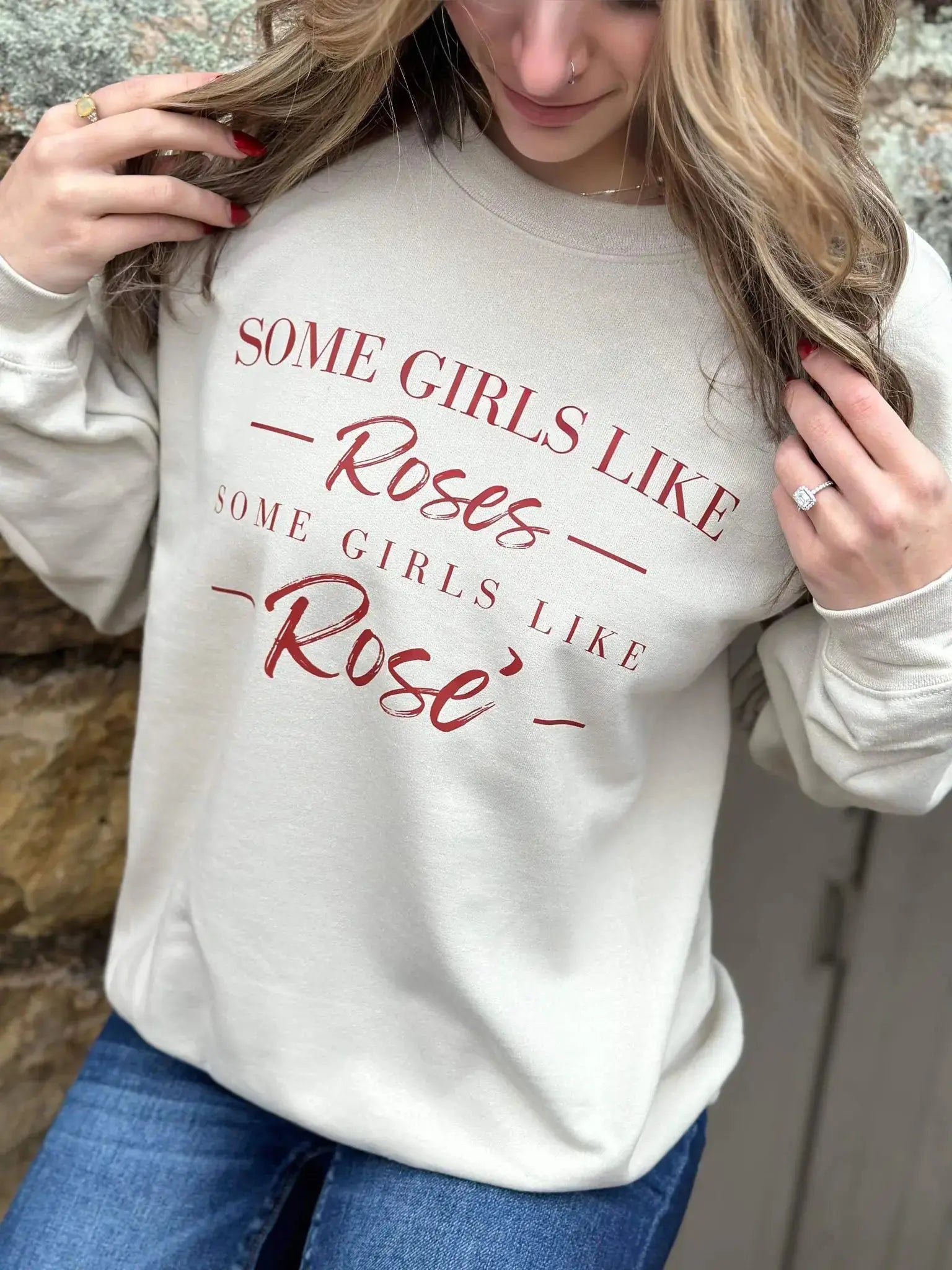 Some Girls Like Roses Sweatshirt