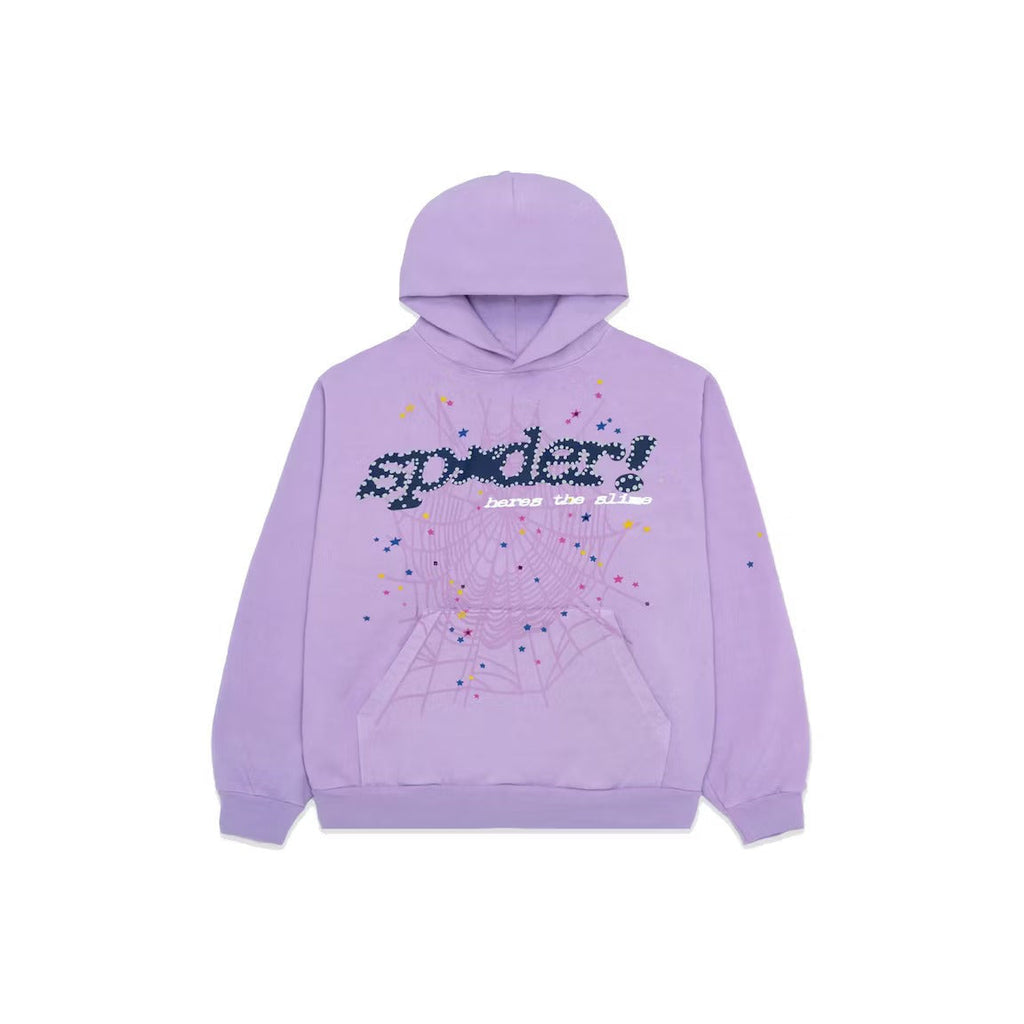 Sp5der Acai Hoodie Purple