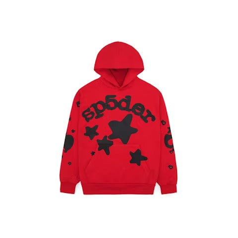 Sp5der Beluga Hoodie In Red