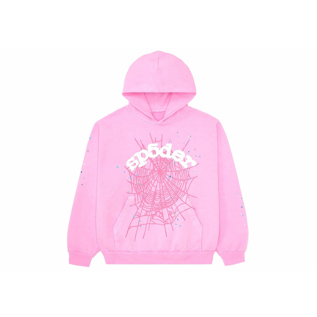 Sp5der OG Web Hoodie Pink