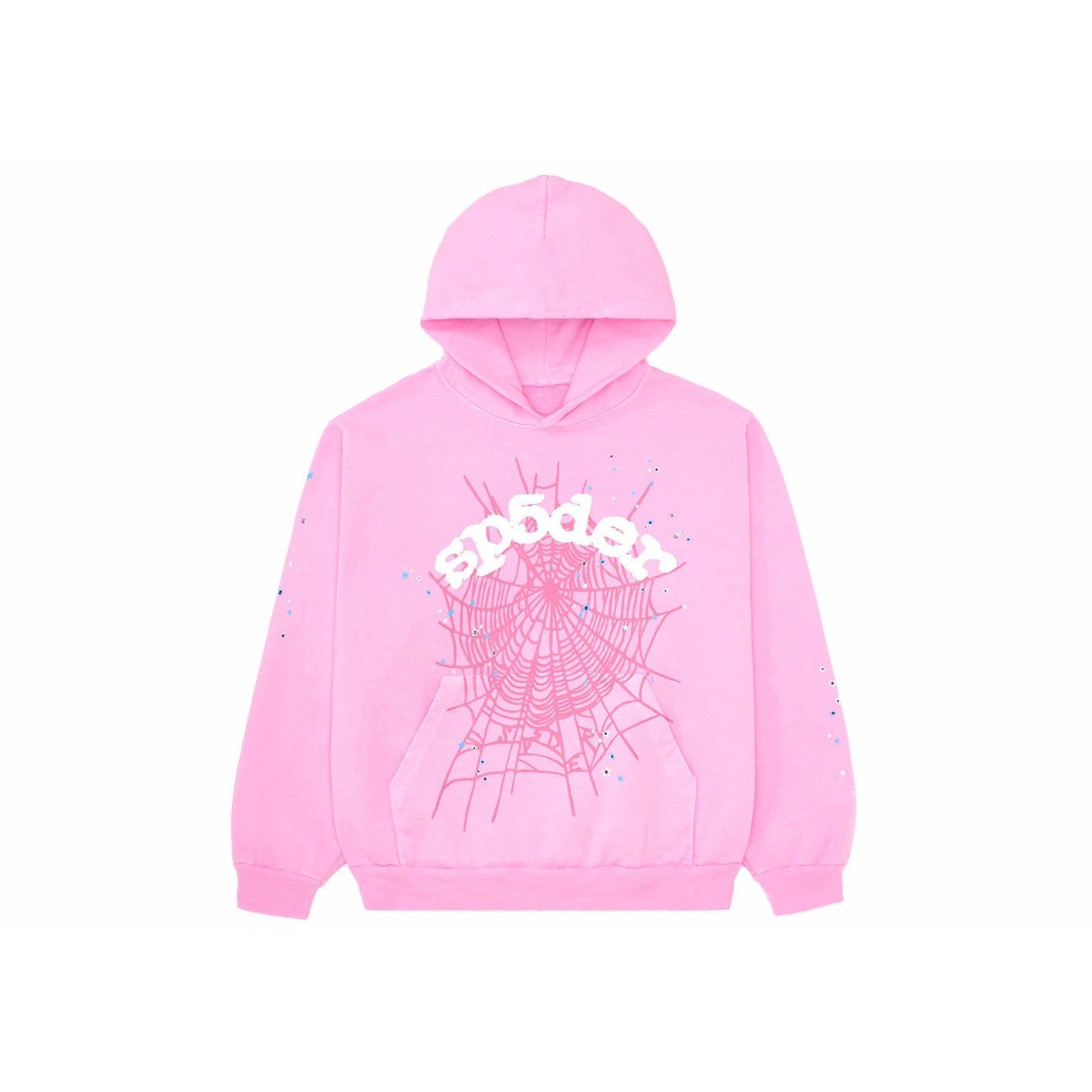 Sp5der OG Web Hoodie Pink